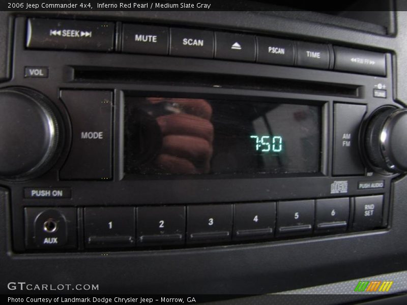 Inferno Red Pearl / Medium Slate Gray 2006 Jeep Commander 4x4