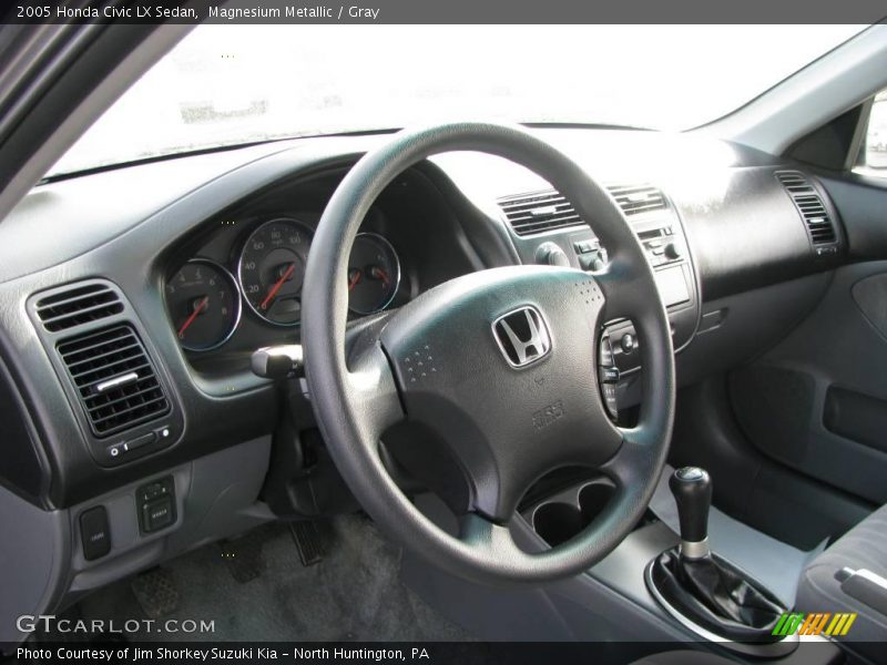 Magnesium Metallic / Gray 2005 Honda Civic LX Sedan