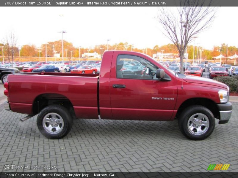  2007 Ram 1500 SLT Regular Cab 4x4 Inferno Red Crystal Pearl