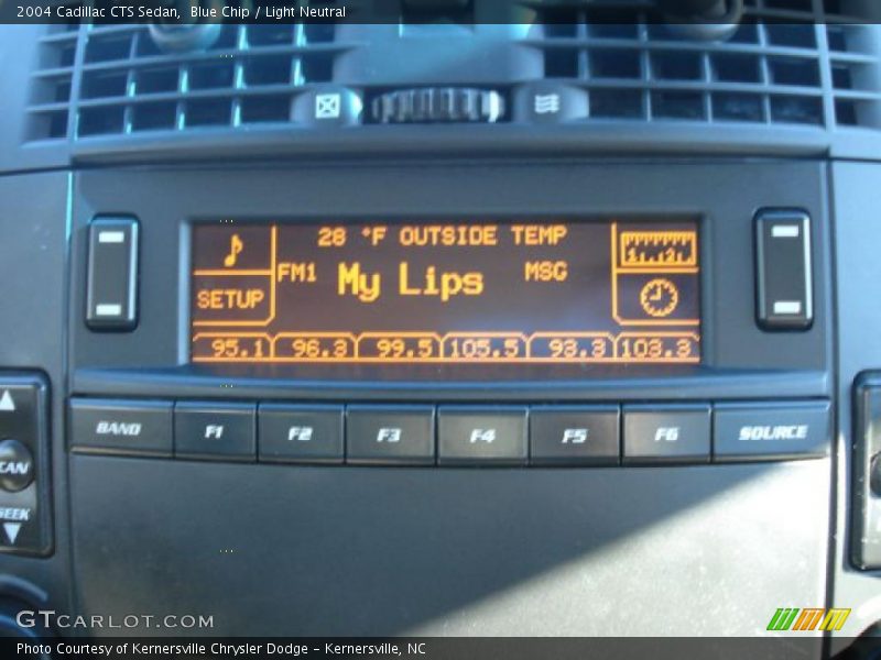 Blue Chip / Light Neutral 2004 Cadillac CTS Sedan