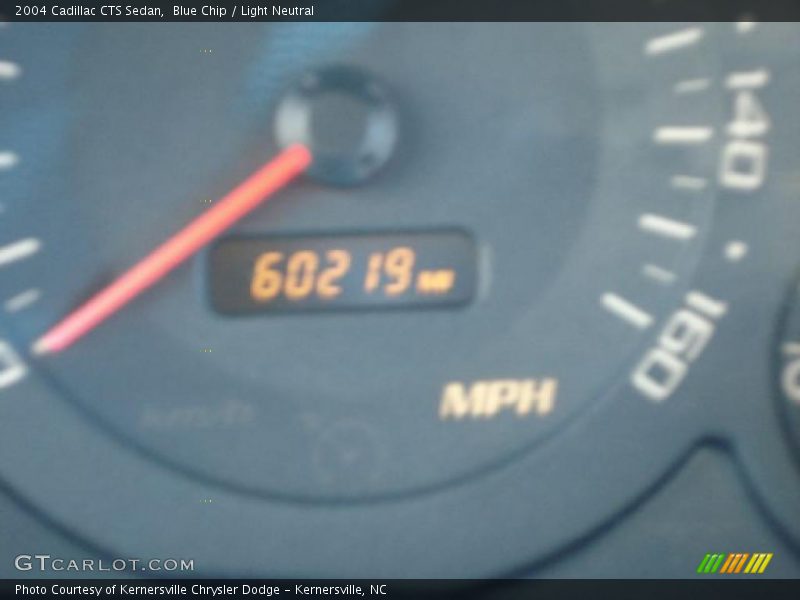 Blue Chip / Light Neutral 2004 Cadillac CTS Sedan