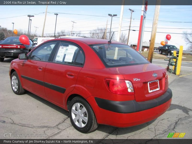 Tropical Red / Gray 2006 Kia Rio LX Sedan