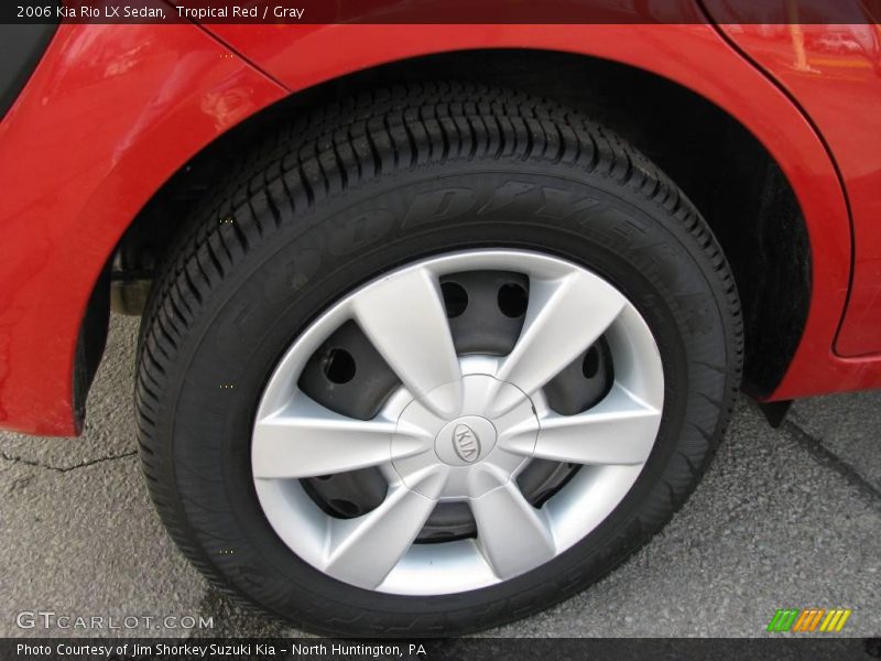 Tropical Red / Gray 2006 Kia Rio LX Sedan