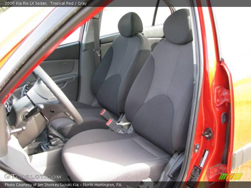Tropical Red / Gray 2006 Kia Rio LX Sedan