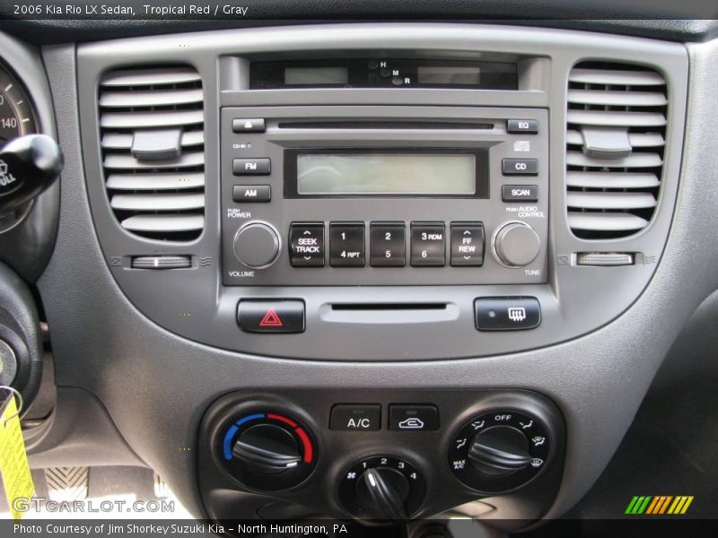 Tropical Red / Gray 2006 Kia Rio LX Sedan