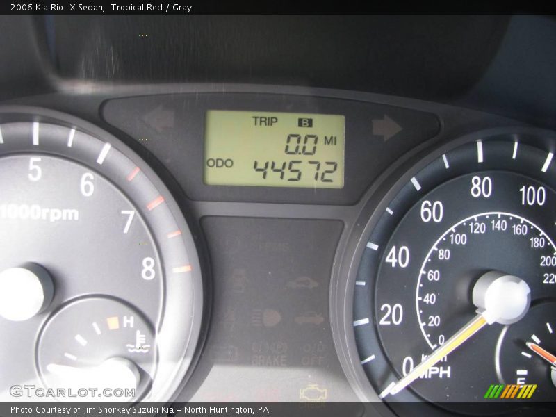 Tropical Red / Gray 2006 Kia Rio LX Sedan