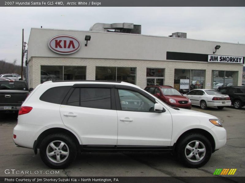 Arctic White / Beige 2007 Hyundai Santa Fe GLS 4WD