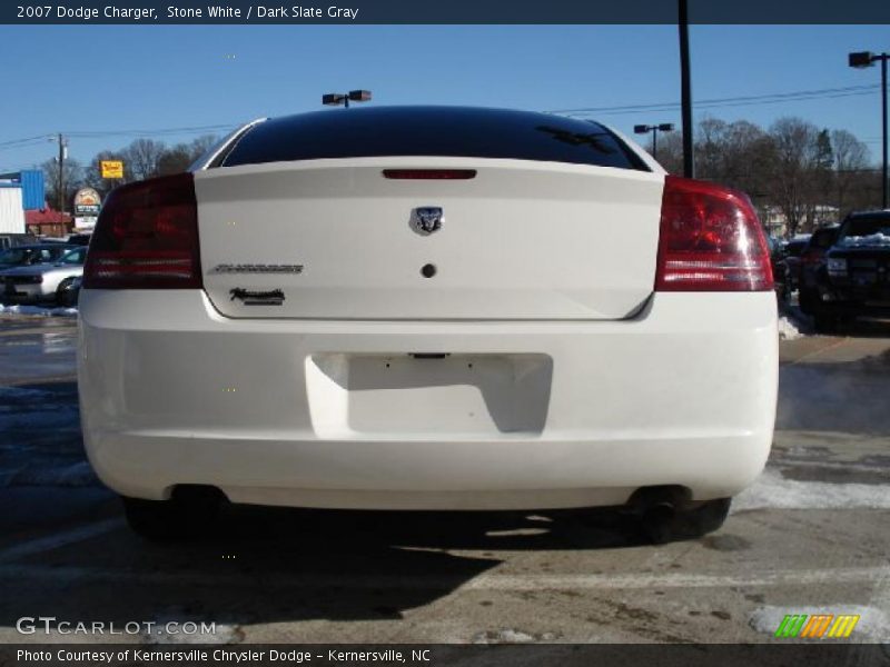 Stone White / Dark Slate Gray 2007 Dodge Charger