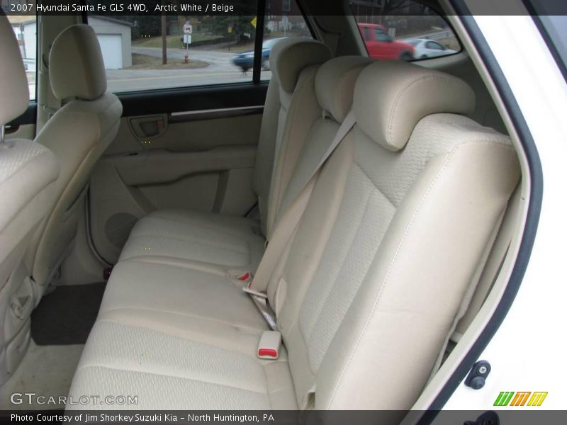 Arctic White / Beige 2007 Hyundai Santa Fe GLS 4WD