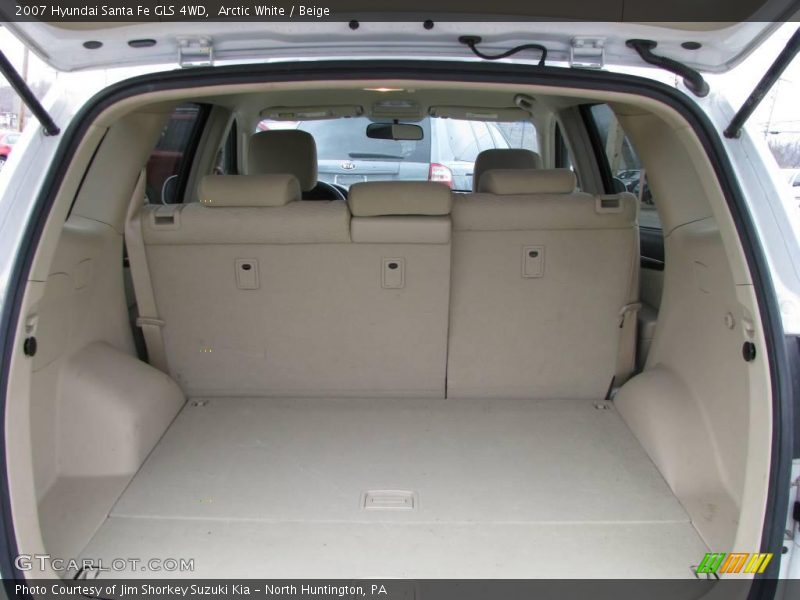 Arctic White / Beige 2007 Hyundai Santa Fe GLS 4WD