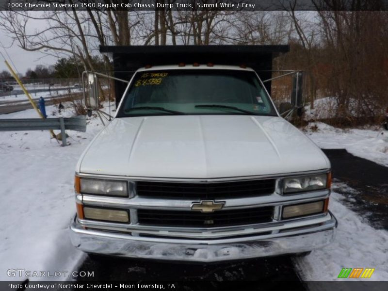Summit White / Gray 2000 Chevrolet Silverado 3500 Regular Cab Chassis Dump Truck