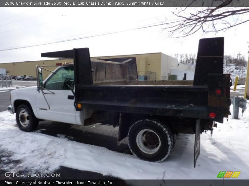 Summit White / Gray 2000 Chevrolet Silverado 3500 Regular Cab Chassis Dump Truck