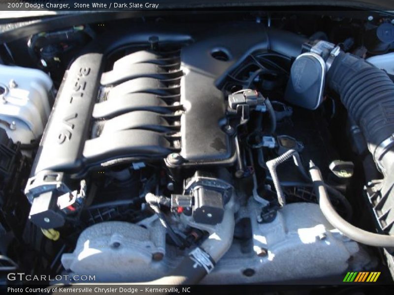 Stone White / Dark Slate Gray 2007 Dodge Charger