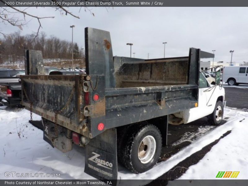 Summit White / Gray 2000 Chevrolet Silverado 3500 Regular Cab Chassis Dump Truck