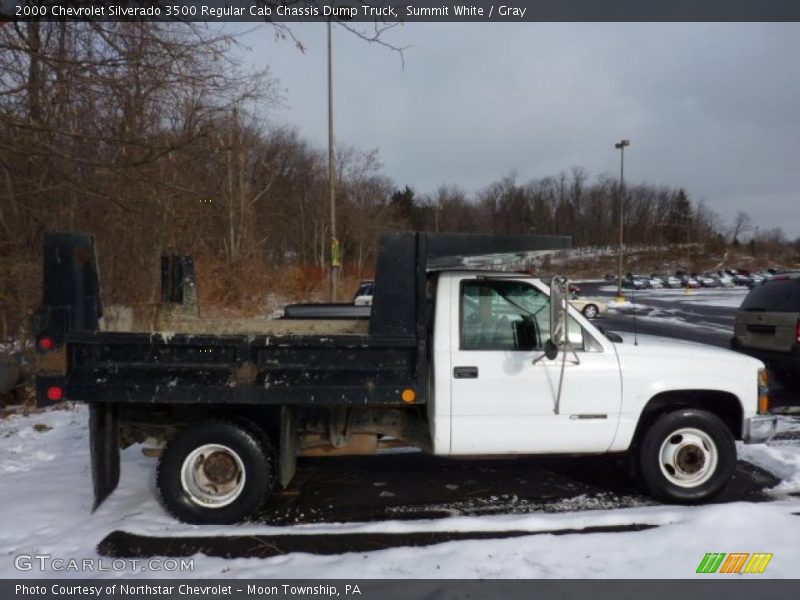 Summit White / Gray 2000 Chevrolet Silverado 3500 Regular Cab Chassis Dump Truck