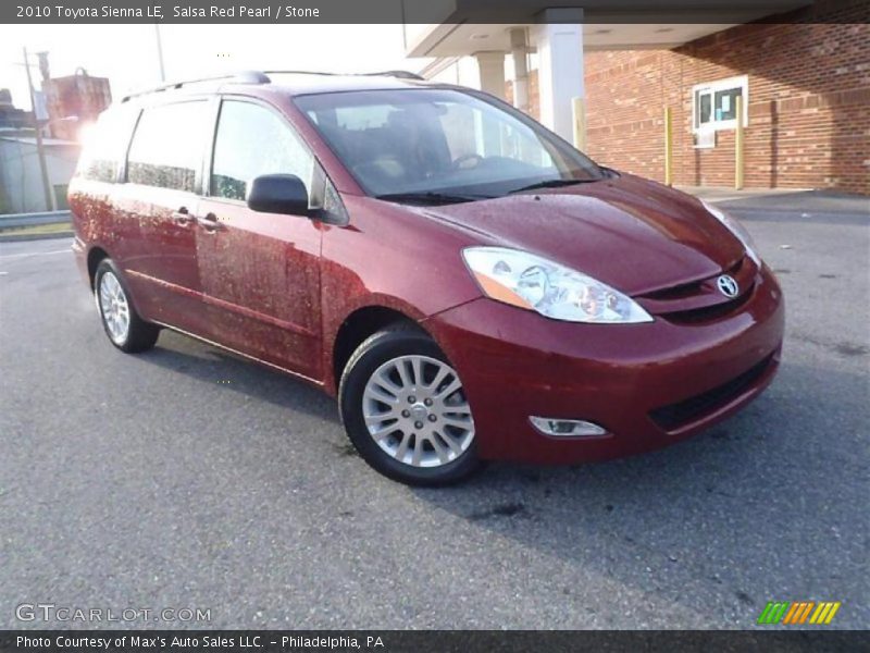Salsa Red Pearl / Stone 2010 Toyota Sienna LE