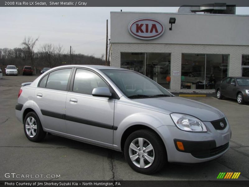 Silver Metallic / Gray 2008 Kia Rio LX Sedan