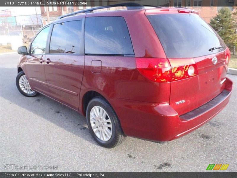 Salsa Red Pearl / Stone 2010 Toyota Sienna LE