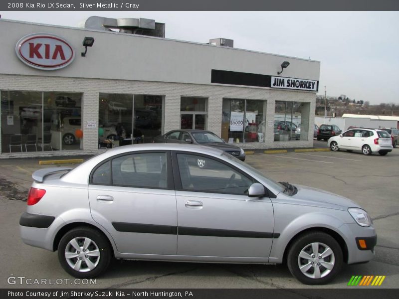 Silver Metallic / Gray 2008 Kia Rio LX Sedan