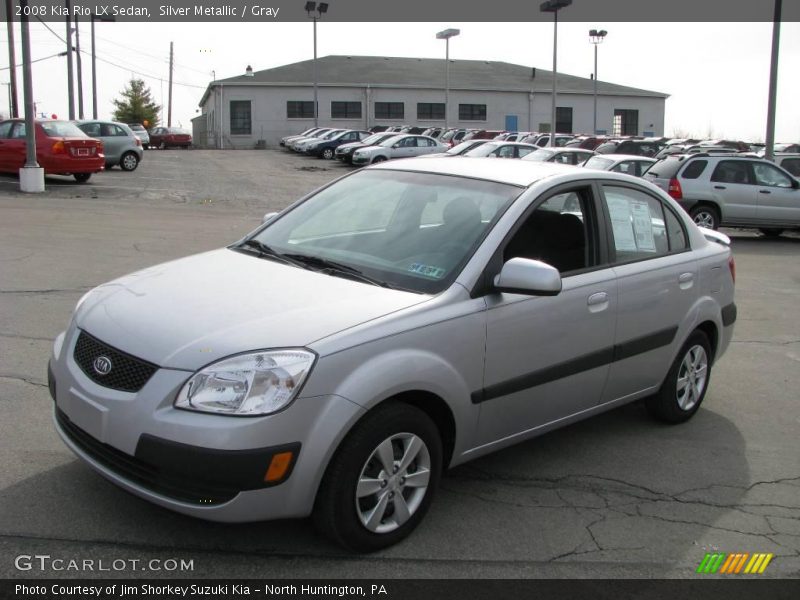 Silver Metallic / Gray 2008 Kia Rio LX Sedan