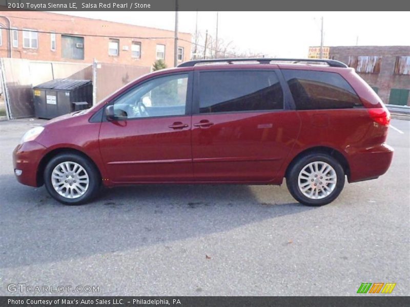 Salsa Red Pearl / Stone 2010 Toyota Sienna LE