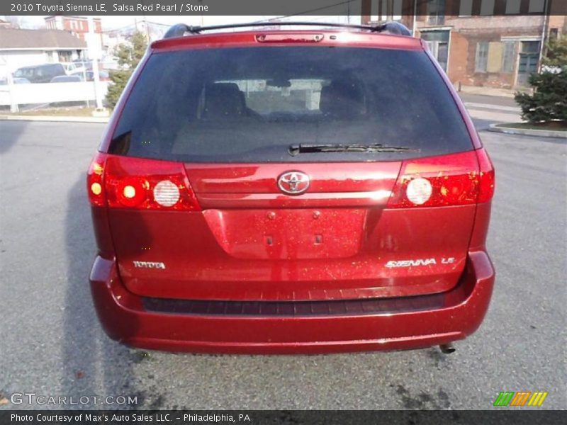 Salsa Red Pearl / Stone 2010 Toyota Sienna LE
