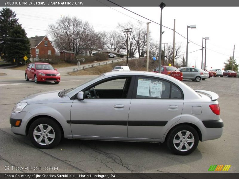 Silver Metallic / Gray 2008 Kia Rio LX Sedan