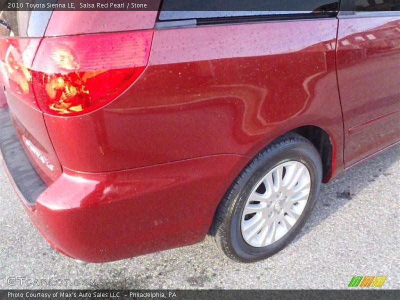 Salsa Red Pearl / Stone 2010 Toyota Sienna LE