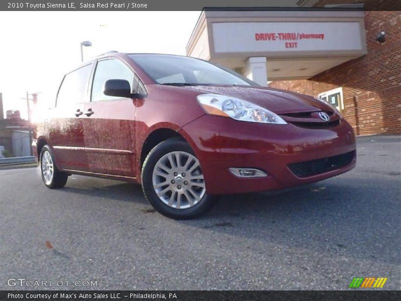Salsa Red Pearl / Stone 2010 Toyota Sienna LE