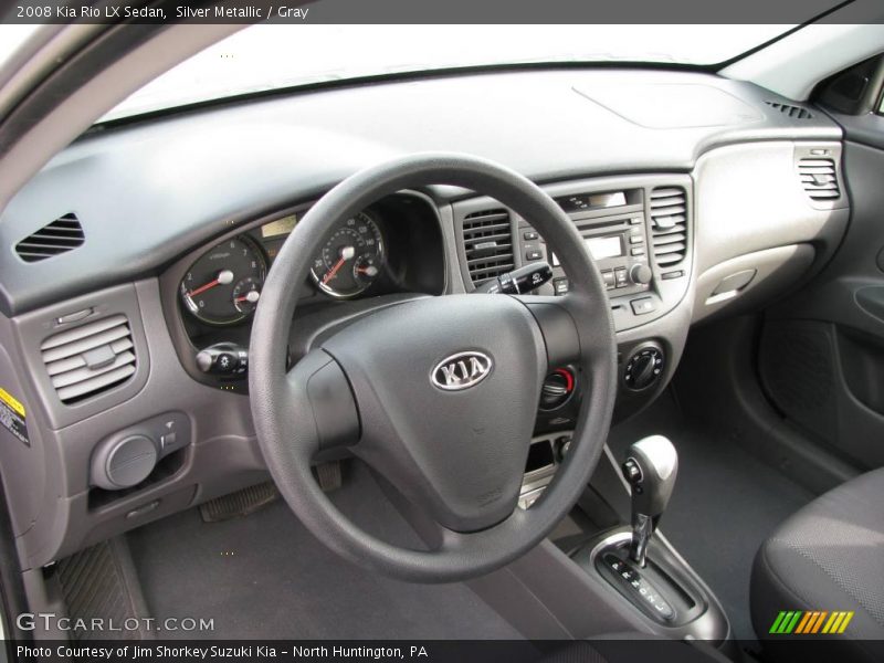 Silver Metallic / Gray 2008 Kia Rio LX Sedan