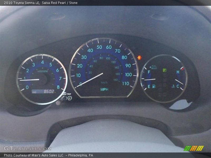Salsa Red Pearl / Stone 2010 Toyota Sienna LE