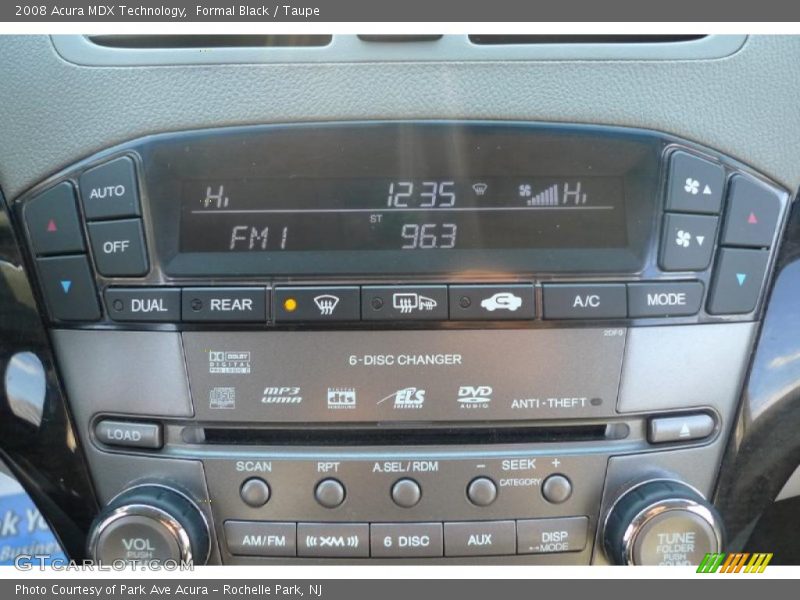 Formal Black / Taupe 2008 Acura MDX Technology