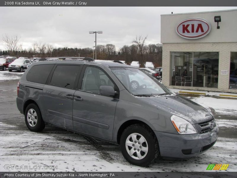 Olive Gray Metallic / Gray 2008 Kia Sedona LX