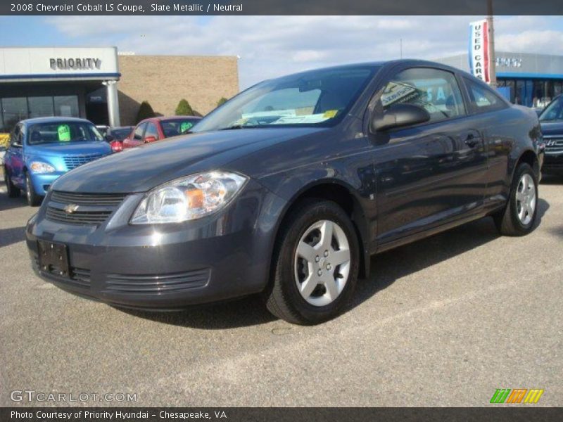 Slate Metallic / Neutral 2008 Chevrolet Cobalt LS Coupe