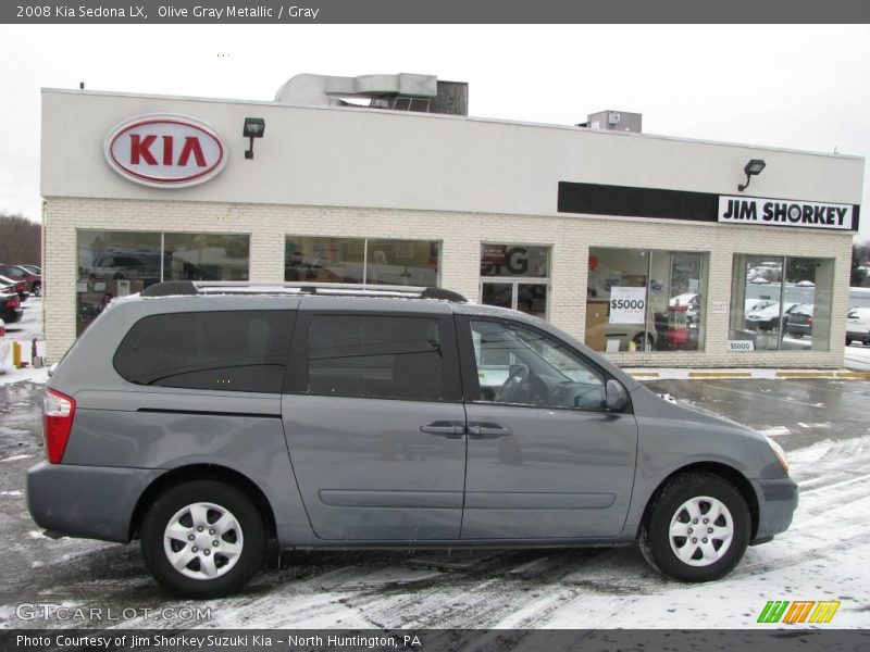 Olive Gray Metallic / Gray 2008 Kia Sedona LX