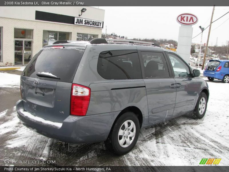 Olive Gray Metallic / Gray 2008 Kia Sedona LX