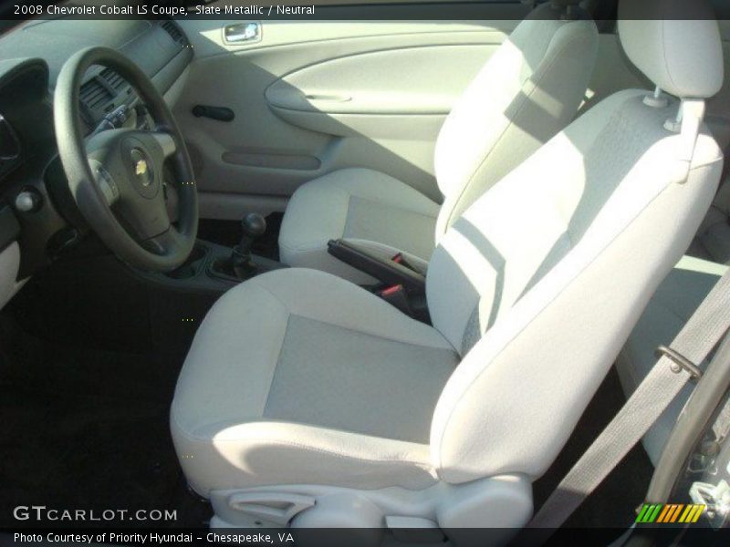 Slate Metallic / Neutral 2008 Chevrolet Cobalt LS Coupe
