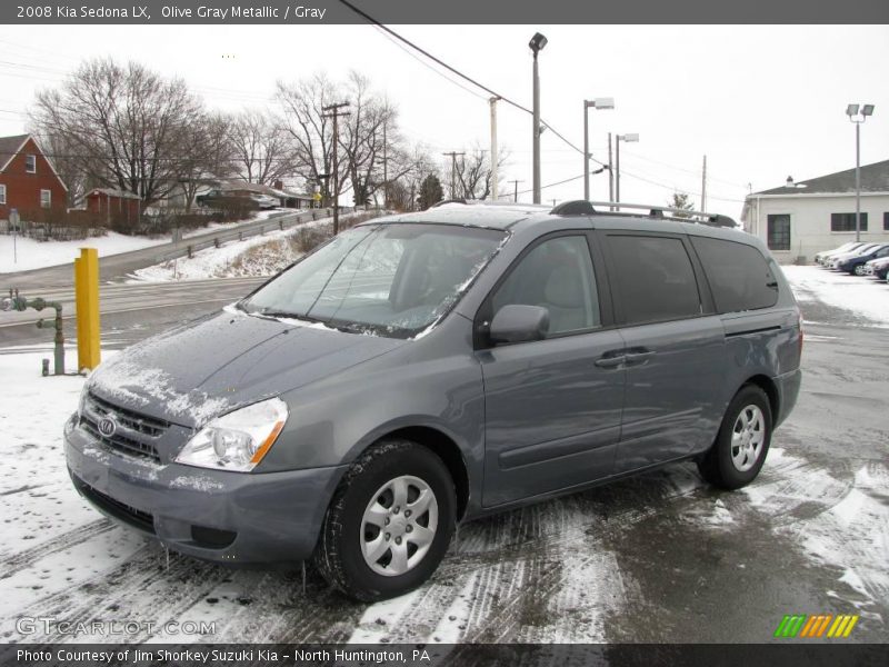 Olive Gray Metallic / Gray 2008 Kia Sedona LX