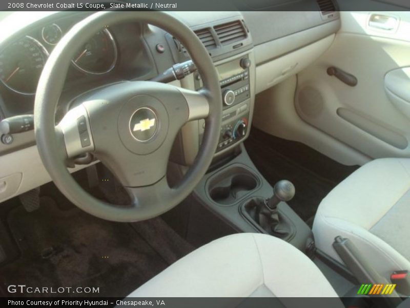 Slate Metallic / Neutral 2008 Chevrolet Cobalt LS Coupe