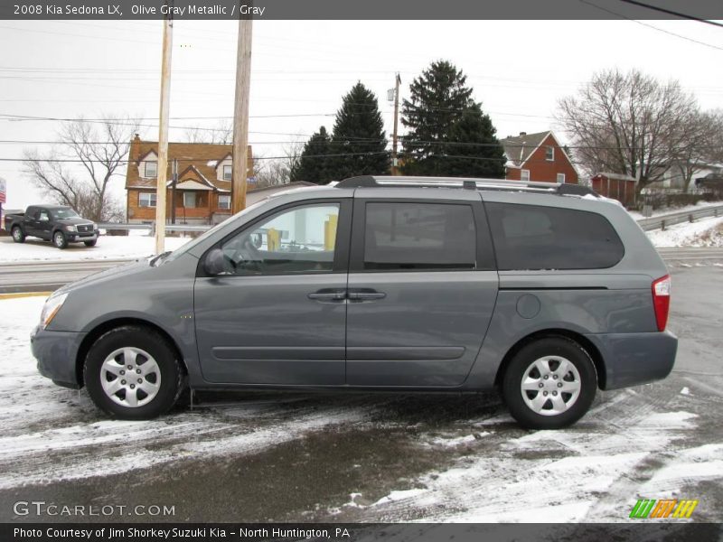 Olive Gray Metallic / Gray 2008 Kia Sedona LX