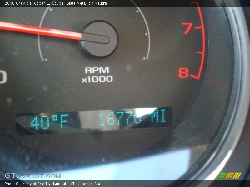 Slate Metallic / Neutral 2008 Chevrolet Cobalt LS Coupe