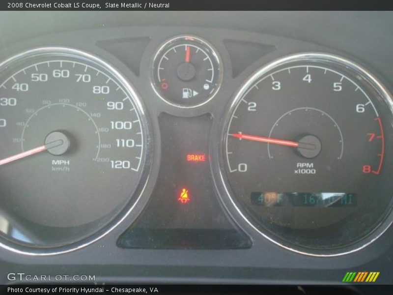 Slate Metallic / Neutral 2008 Chevrolet Cobalt LS Coupe