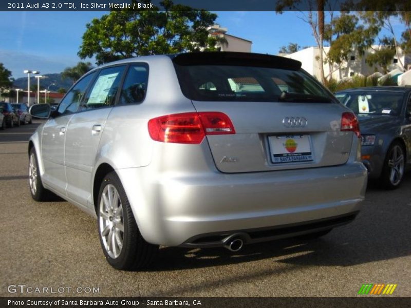 Ice Silver Metallic / Black 2011 Audi A3 2.0 TDI