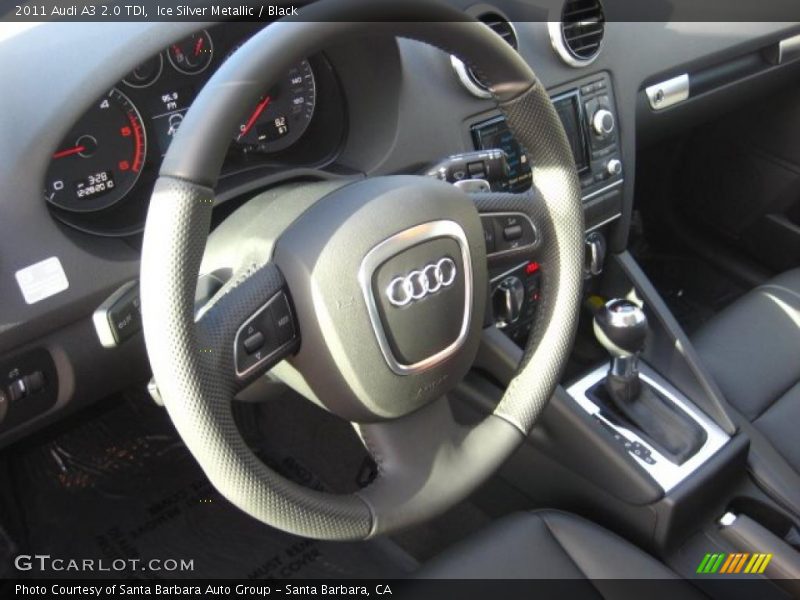 Ice Silver Metallic / Black 2011 Audi A3 2.0 TDI
