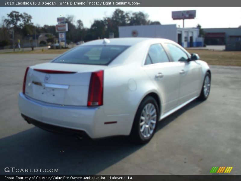 White Diamond Tricoat / Light Titanium/Ebony 2010 Cadillac CTS 3.0 Sedan