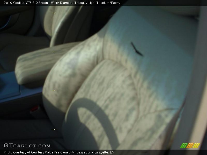 White Diamond Tricoat / Light Titanium/Ebony 2010 Cadillac CTS 3.0 Sedan