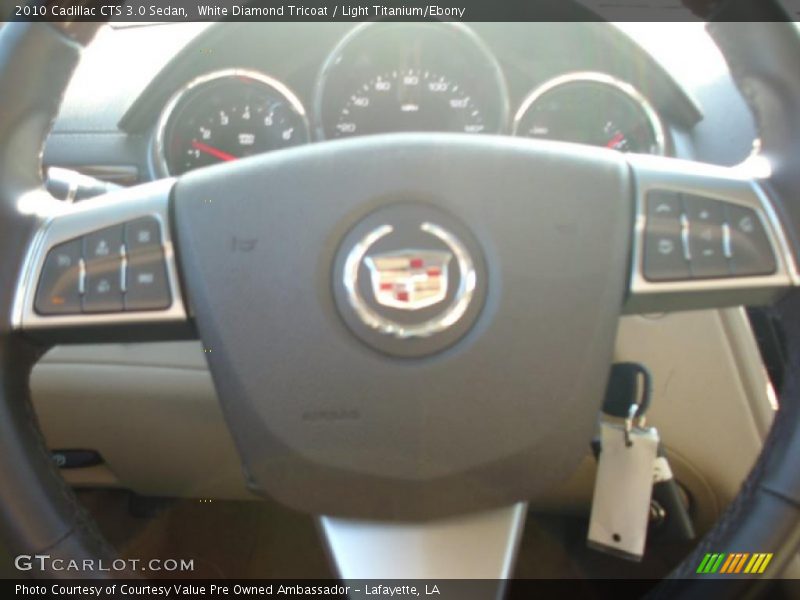 White Diamond Tricoat / Light Titanium/Ebony 2010 Cadillac CTS 3.0 Sedan