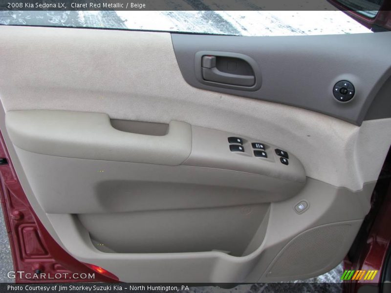 Claret Red Metallic / Beige 2008 Kia Sedona LX