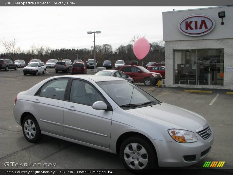 Silver / Gray 2008 Kia Spectra EX Sedan