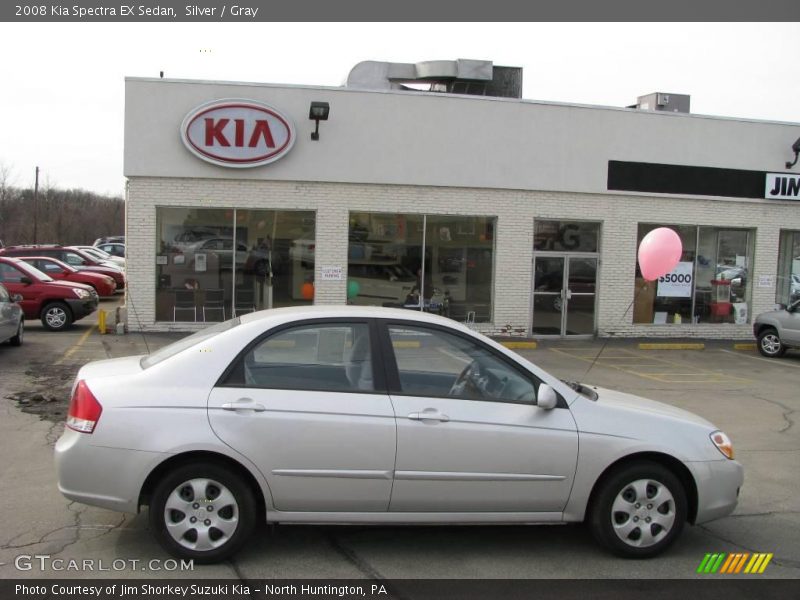 Silver / Gray 2008 Kia Spectra EX Sedan